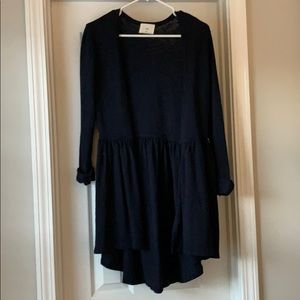 T.La Navy Cardigan Sweater